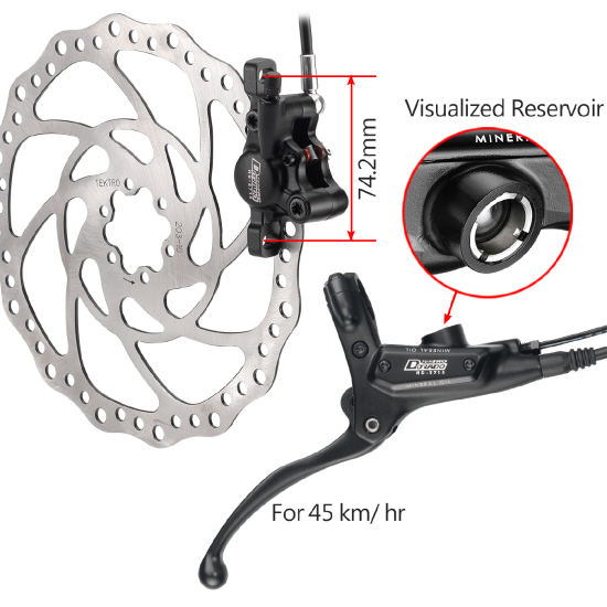 Tektro E715 Double Piston Hydraulic Disc Brakes Tektro E715 Double Piston Hydraulic Disc Brakes